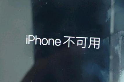 郧西苹果服务网点分享锁屏界面显示“iPhone 不可用”如何解决 